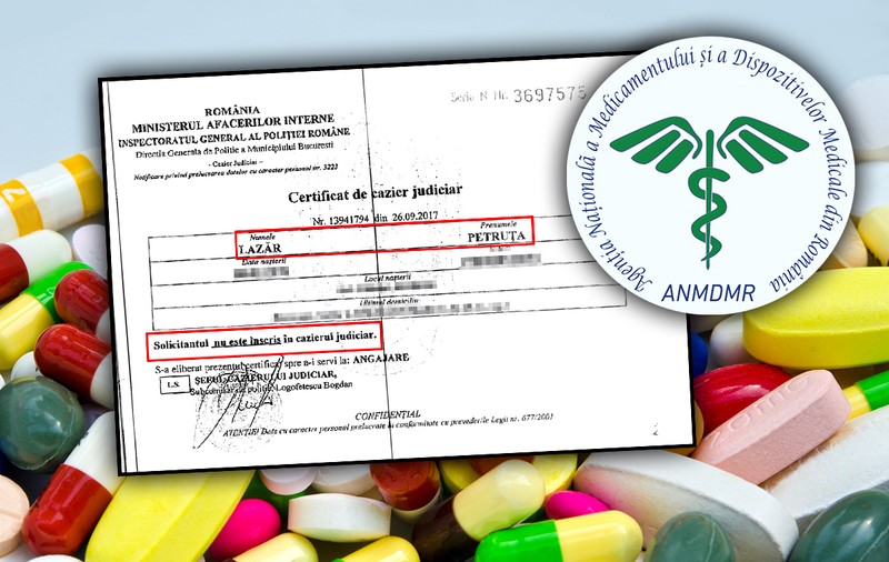 Șefa serviciului care asigură calitatea medicamentelor din România a prezentat nu o dată, ci de două ori un cazier curat, deși are în curs o condamnare cu suspendare pentru corupție!