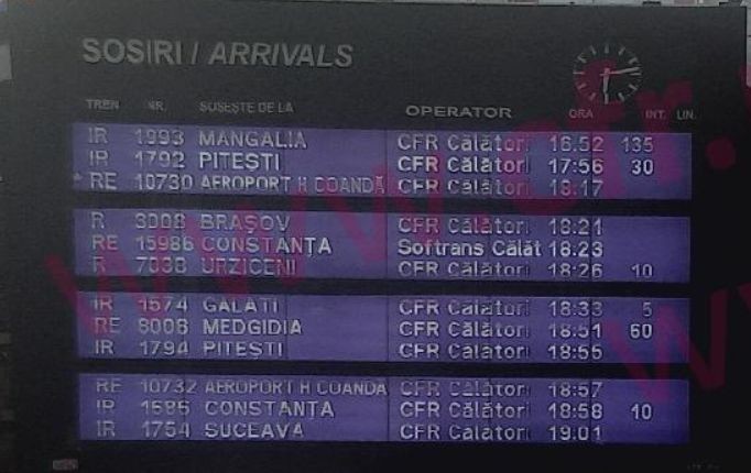 Foto: cameră web CFR