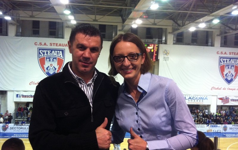 Mihai Leu şi Ana Maria Brânză iubesc echipa de baschet Steaua
