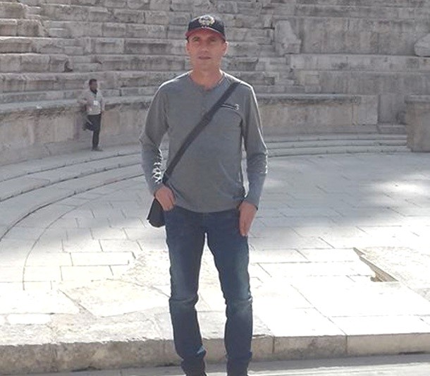 Costin Plăvache, la amfiteatrul roman de la Amman
