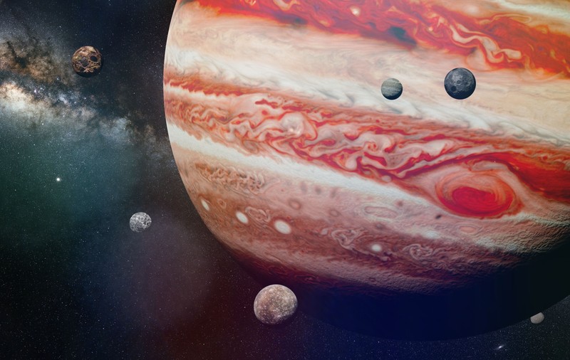 Imagini inedite de pe Jupiter și sunetele stranii scoase de luna sa, Ganymede, surprinse de sonda Juno a NASA