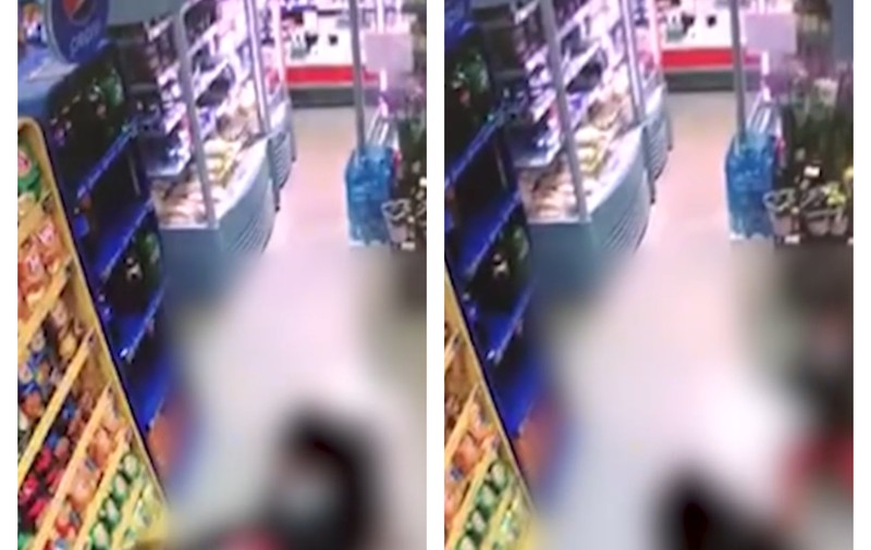 VIDEO | Momentul în care Cristina Joia e lovită cu brutalitate în magazin, surprins de camerele de supraveghere