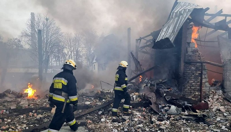 Orașul Dnipro, după atacurile din această dimineață foto: Profimedia