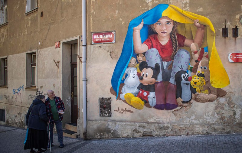 Street-art pentru Ucraina. 15 desene din mai multe orașe, realizate pentru a susține poporul ucrainean