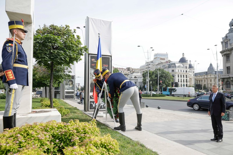 Klaus Iohannis a comemorat anticipat 30 de ani de la Mineriada din iunie 90. Foto: Inquam Photos / George Calin