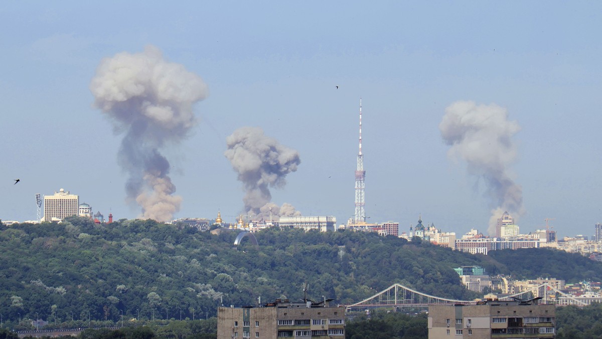 Kievul, bombardat de ruși. Imagine cu caracter ilustrativ Foto: Hepta
