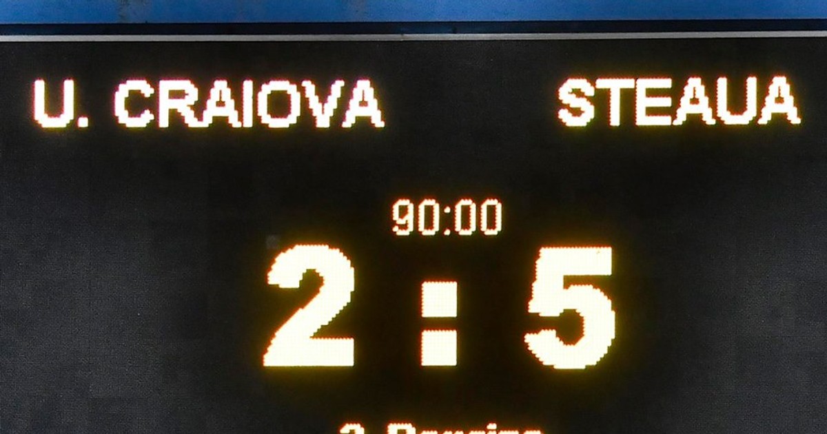Oltenii vor să-și refacă moralul după umilința cu FCSB. Tabela stadionul din Drobeta Turnu Severin a indicat un istoric U. Craiova - Steaua 2-5