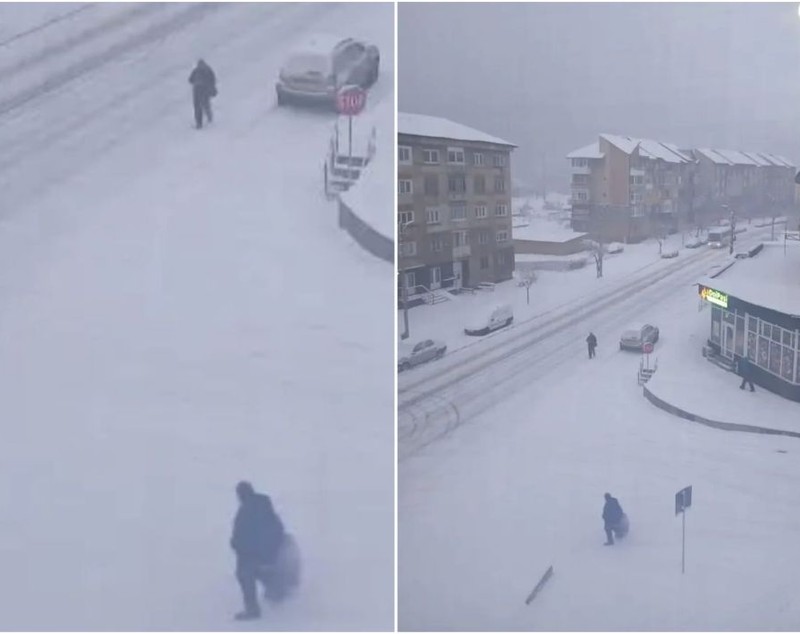 Orașul din România unde ninge ca în povești în ajun de Crăciun
