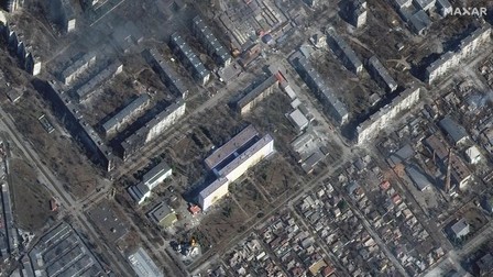 Distrugeri din vestul orașului Mariupol | Foto: EPA / Maxar