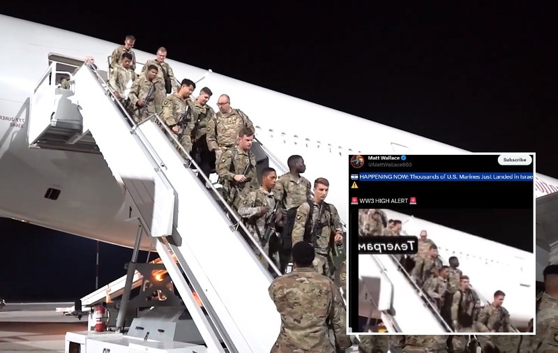 Un video vechi cu soldați americani care sosesc în România a ajuns viral: „Se întâmplă acum! Mii de pușcași marini americani tocmai au aterizat în Israel”