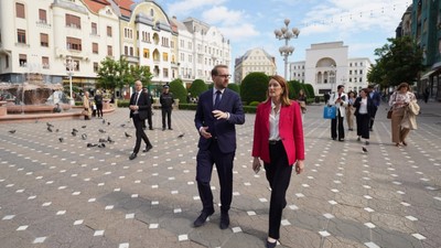 Dominic Fritz și Roberta Metsola