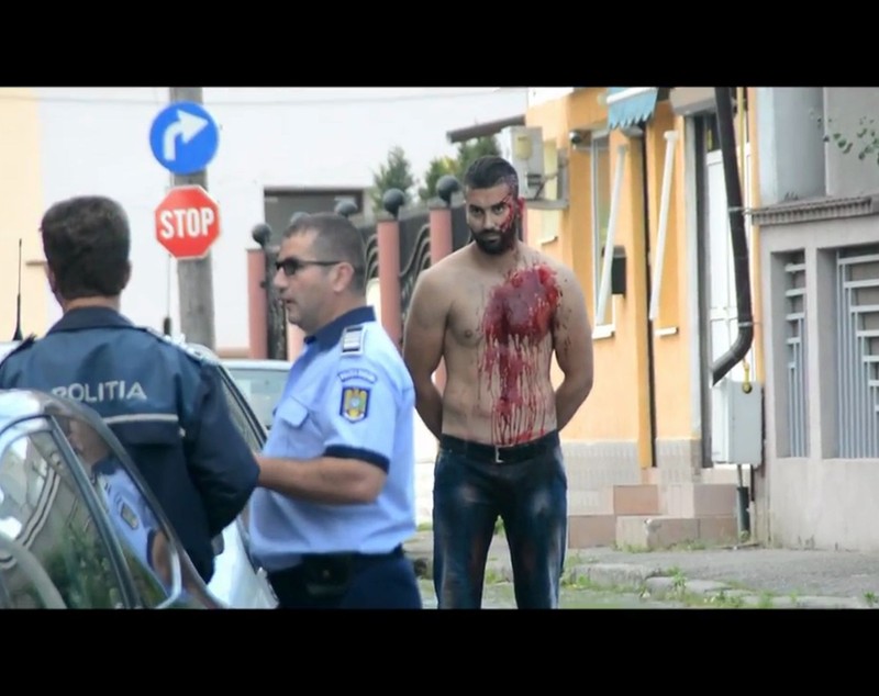 IMAGINI ȘOCANTE! Conflict sângeros într-un bar din Buzău, după meciul României