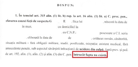 „Fapta nu există”, spun procurorii în cazul uneia dintre asistente. Concluzia se repetă și la ceilalți doi angajați ai spitalului