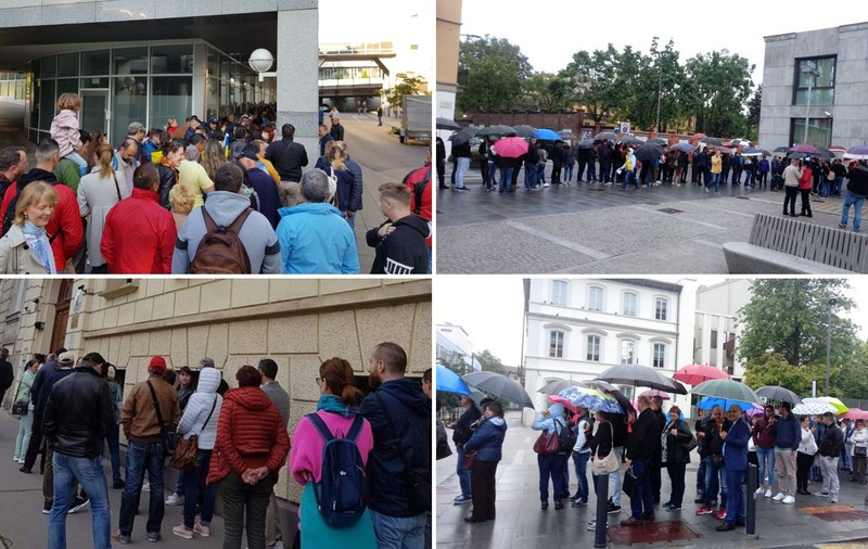 FOTO, VIDEO | Imagini incredibile la Londra: coadă interminabilă la secția de votare din cartierul botezat „Little Romania”! Mobilizare exemplară a diasporei și în Germania, Italia, Olanda și Belgia