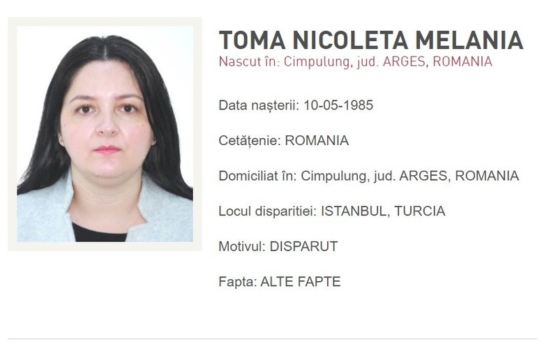 Nicoleta Melania Toma, românca dată dispărută în Turcia, a fost găsită în viață | SURSE