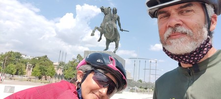 Radu și Maria Ticiu, doi timișoreni pasionați de pedalat