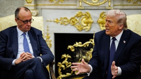 Merz s-a alăturat criticilor lui Trump la adresa Spaniei. „Încercăm să convingem Spania să se alăture procentului de 3% sau 3,5% pe care l-am convenit pentru NATO”. Foto: Hepta