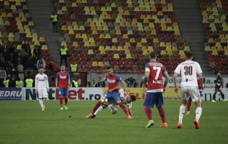 Liga 1, play-off, etapa 1. Steaua - CFR Cluj 2-0. Ovidiu Popescu, gol de generic. Trupa lui Becali a urcat pe primul loc! Reacţii / FOTO & VIDEO