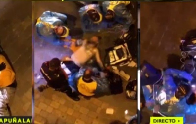Un român din Spania a fost înjunghiat pe stradă de hoţul care îl tâlhărise cu câteva ore înainte. Atacul a fost filmat