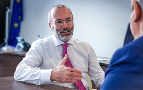 manfred-weber-cristian-otopeanu-interviu-parlamentul-european-strasbourg