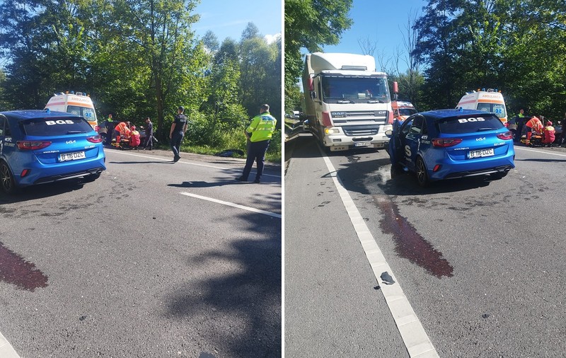 Trafic blocat pe DN1, pe ambele sensuri, în urma unui accident cu un mort și trei răniți
