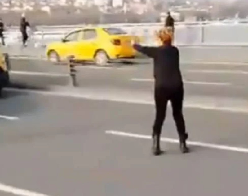 „L-am botezat «Miracol»”. O femeie a oprit traficul pe aglomeratul pod Atatürk din Istanbul și a salvat un pisoi blocat între benzi | VIDEO