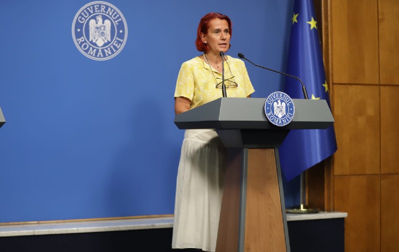 Ioana Ene Dogioiu a purtat o brățară de picior la conferința de presă pentru adoptarea proiectului pentru Pilonul II de pensii