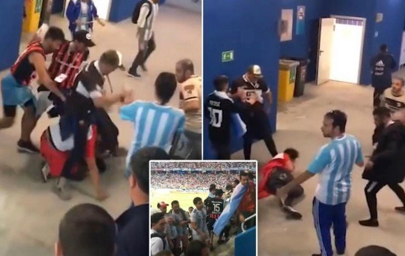 Bătaie între croați și argentinieni la Campionatul Mondial de fotbal Rusia 2018 / VIDEO