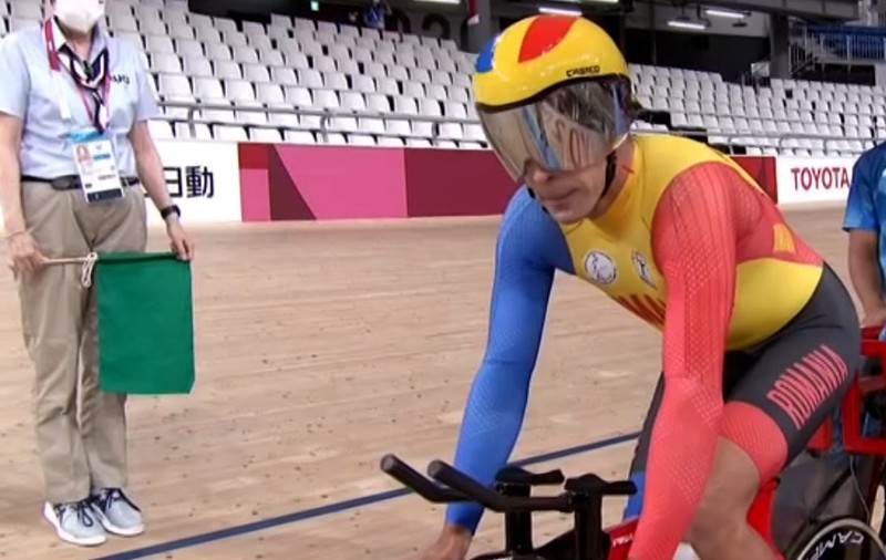 Eduard Novak a obținut argintul în proba de urmărire de 4.000 de metri, la Paralimpiada de la Tokyo