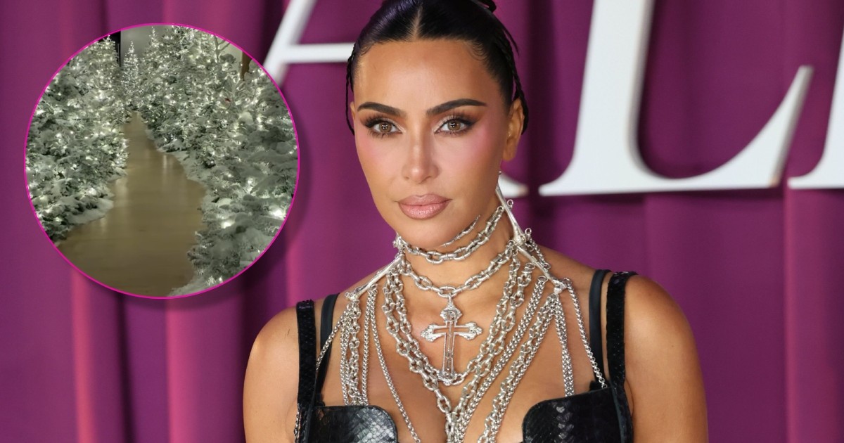 Kim Kardashian și-a decorat casa de Crăciun