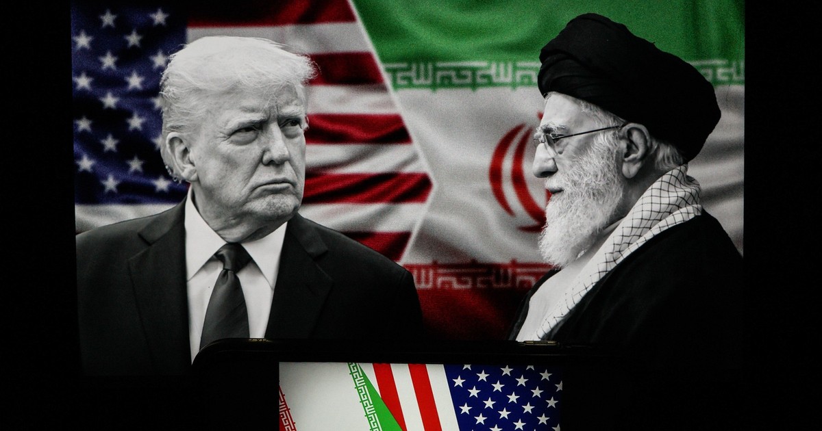Ilustrație cu președintele american Donald Trump și liderul suprem iranian, ayatollahul Ali Khamenei