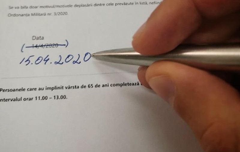 Întrebare: Este permisă refolosirea declaraţiei prin modificare datei? Răspunsul Poliţiei pentru toţi românii