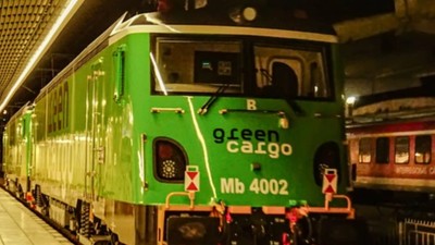 Locomotivă livrată în Suedia, adusă la Craiova pentru revizie. Foto Economica