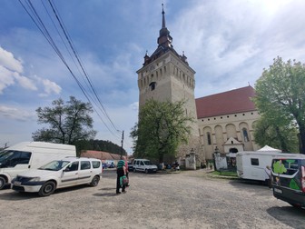 Biserica fortificată din Saschiz se află în renovare, cu bani din fonduri europene