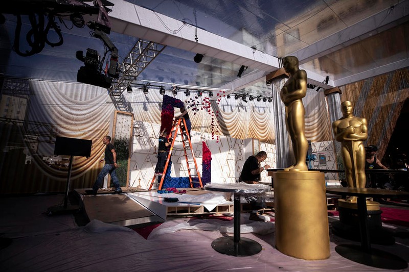 Pregătiri pentru Gala Premiilor Oscar, la Dolby Theater din Hollywood, California | Foto: EPA