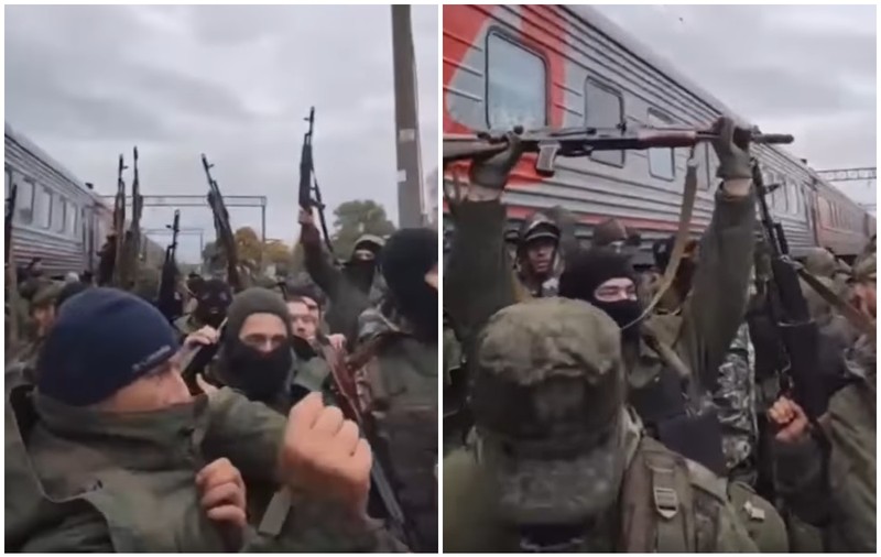 Filmări cu 500 de mobilizați ruși înarmați până-n dinți, lăsați de izbeliște aproape de granița cu Ucraina: „Nimeni nu are nevoie de noi”
