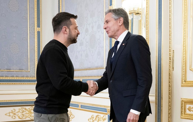 Discuție la nivel înalt între oficialii de securitate și de apărare de la Kiev și Washington. Antony Blinken, vizită-surpriză în Ucraina