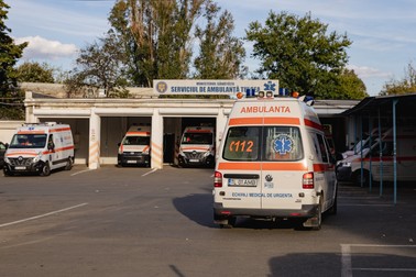 În curtea Serviciului de Ambulanță Tulcea | Foto: Eli Driu / Libertatea