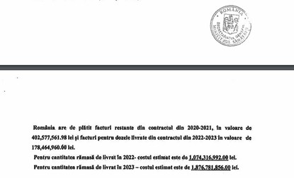 Sumele care vor merge către Pfizer