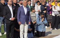 Scandal la o mănăstire din Bihor după ce Călin Georgescu a fost numit „președintele ales”. Reacția Episcopiei Oradiei. Sursă foto Facebook AUR