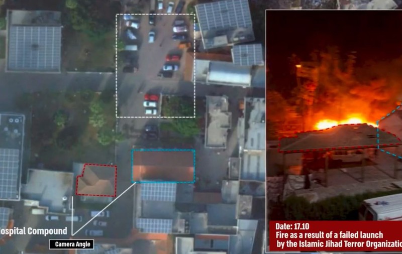 Imaginile și înregistrarea audio despre care Israelul spune că arată că nu se află în spatele exploziei de la spitalul din Gaza