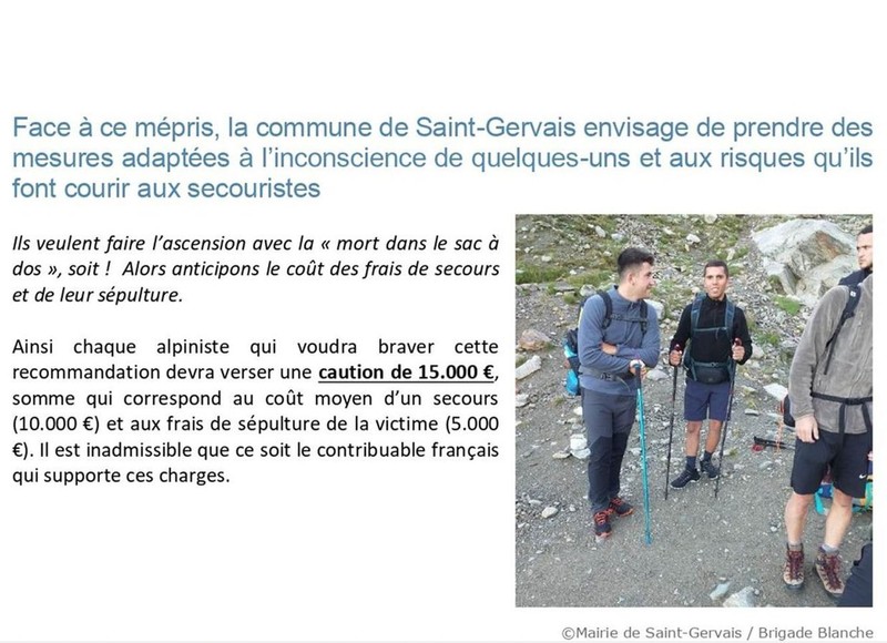 Primăria din Saint-Gervais, nemulțumită de faptul că turiștii nu respectă recomandările