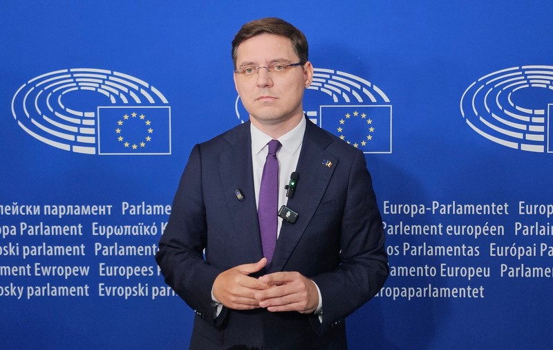Victor Negrescu, miercuri, 16 septembrie, în Parlamentul European de la Strasbourg. Foto: Cristian Otopeanu / Libertatea 