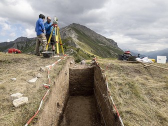 Tabăra romană, veche de 2.000 de ani, descoperită în Alpii Elvețieni. Foto: Andrea Badrutt
