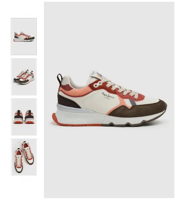 Pantofi sport low-top colorblock cu garnituri de piele intoarsa