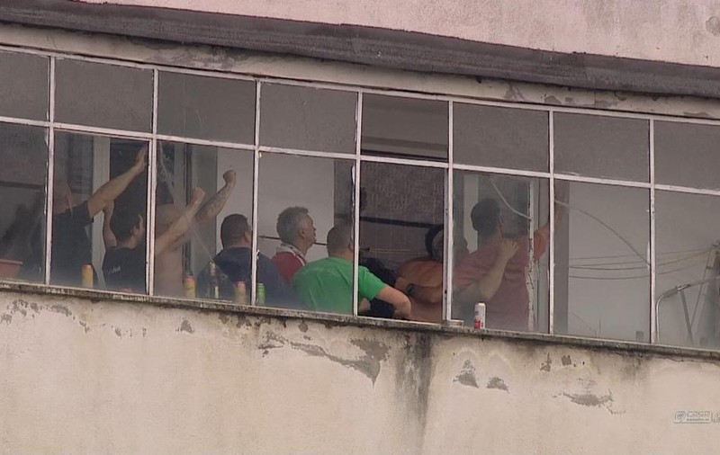 Meciul Sepsi - Hermannstadt, urmărit din balcoane, la Sfântu Gheorghe