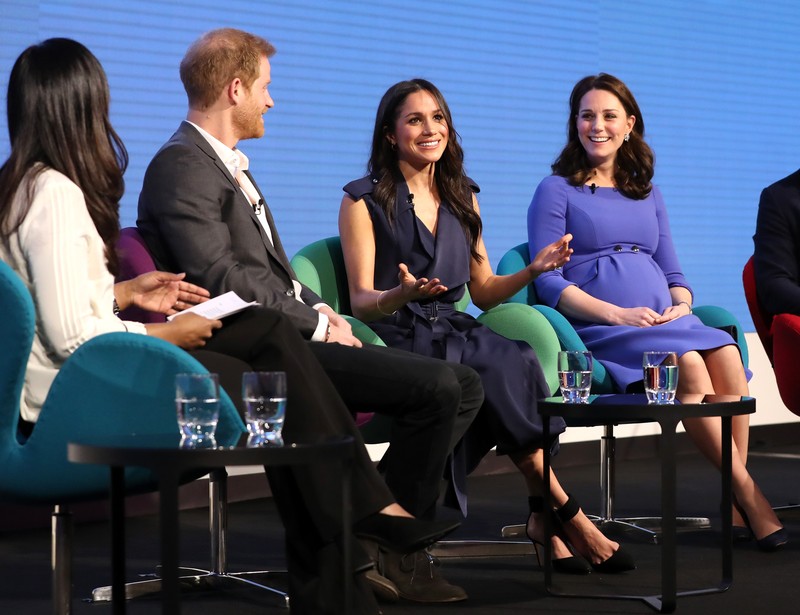 Maghan Markle alături de Kate Middleton și prinții Harry și William
