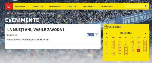 FRF, gafă de proporţii. foto:FRF.ro