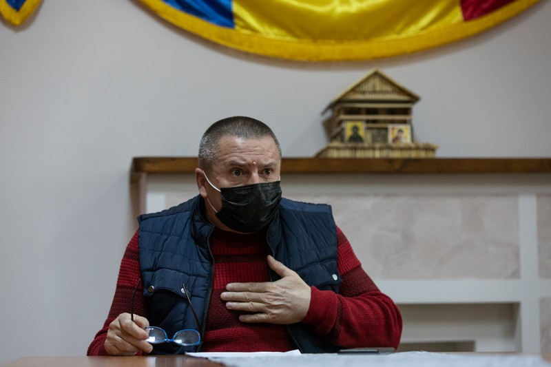 Gheorghe-Marian Osalciuc, în sala de şedinţe a Primăriei Voila