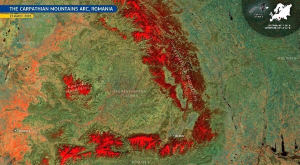 Zăpadă văzută de Copernicus